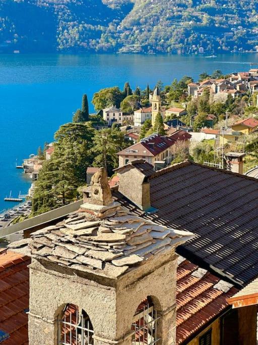 Romantic Home Stone With Amazing View Lake Of Como And Oleandra Laglio Kültér fotó