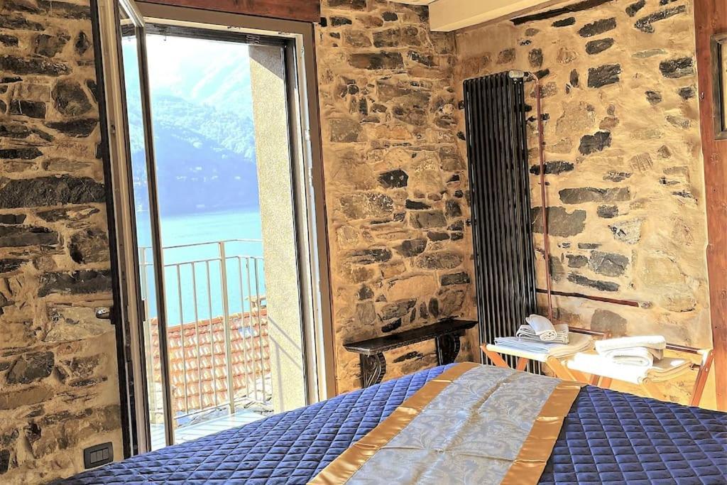 Romantic Home Stone With Amazing View Lake Of Como And Oleandra Laglio Kültér fotó