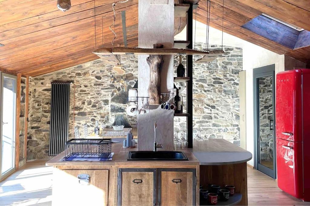 Romantic Home Stone With Amazing View Lake Of Como And Oleandra Laglio Kültér fotó