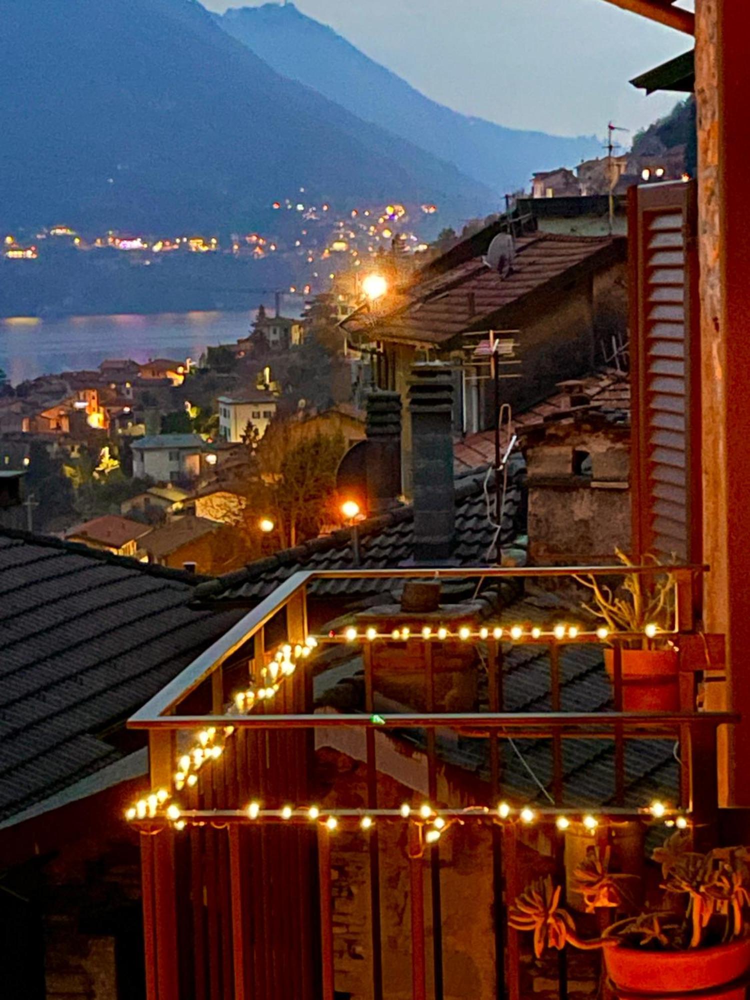 Romantic Home Stone With Amazing View Lake Of Como And Oleandra Laglio Kültér fotó